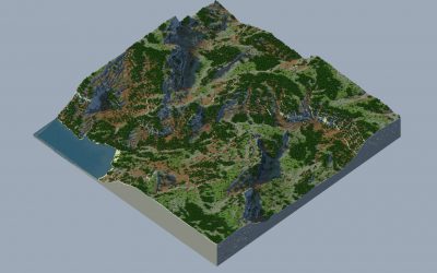 🌍 Rocky Forest – [Custom Realistic Terrain] (Java & Bedrock)